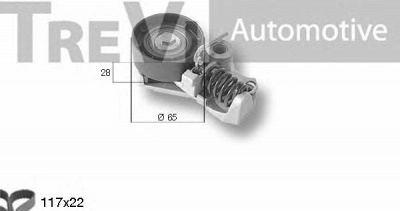 TREVI AUTOMOTIVE kd1278 -  Комплект ремня ГРМ